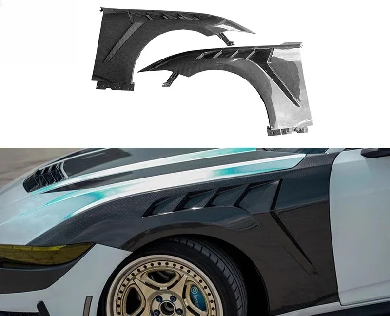 Applies To: 2024 + Ford Mustang Fenders Mustang Carbon Fiber GTD Fenders Side Wings Auto Parts