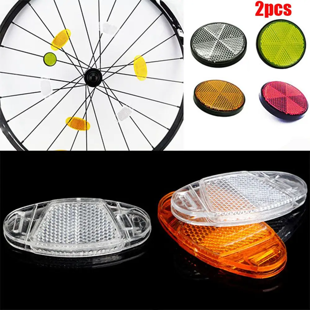 Plastic Cycling Lights Safety Warning Light Bike Spoke Reflector Bicycle Reflect Accessories Wheel Rim Reflective