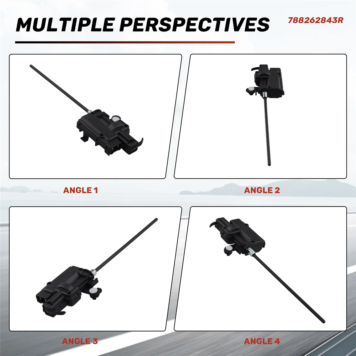 

#99V Automotive Parts & Accessories,Car Fuel Flap Servomotor Fuel Cap Lock for Renualt Clio MK4 (Black)