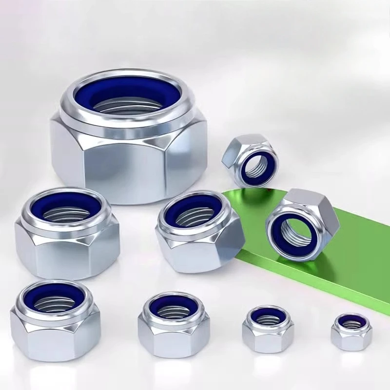 صواميل قفل إدراج النايلون DIN985 صامولة نايلوك ذاتية القفل DIY |   M2 M2.5 M3 M4 M5 M6 M8 M10 M12 M16 -TG