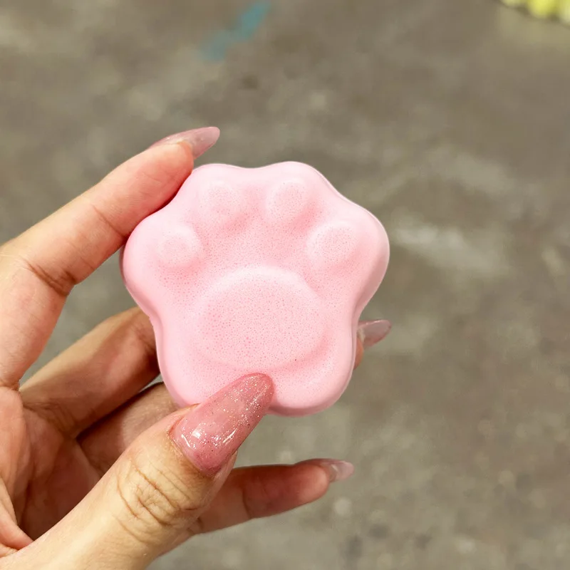 Ins น่ารักครีมสตรอเบอร์รี่ Cat Paw PU Super Slow Rebound ของเล่นนุ่มเหนียวเค้กบีบ Cat Paw เปียกนุ่มความเครียดบรรเทาของเล่น