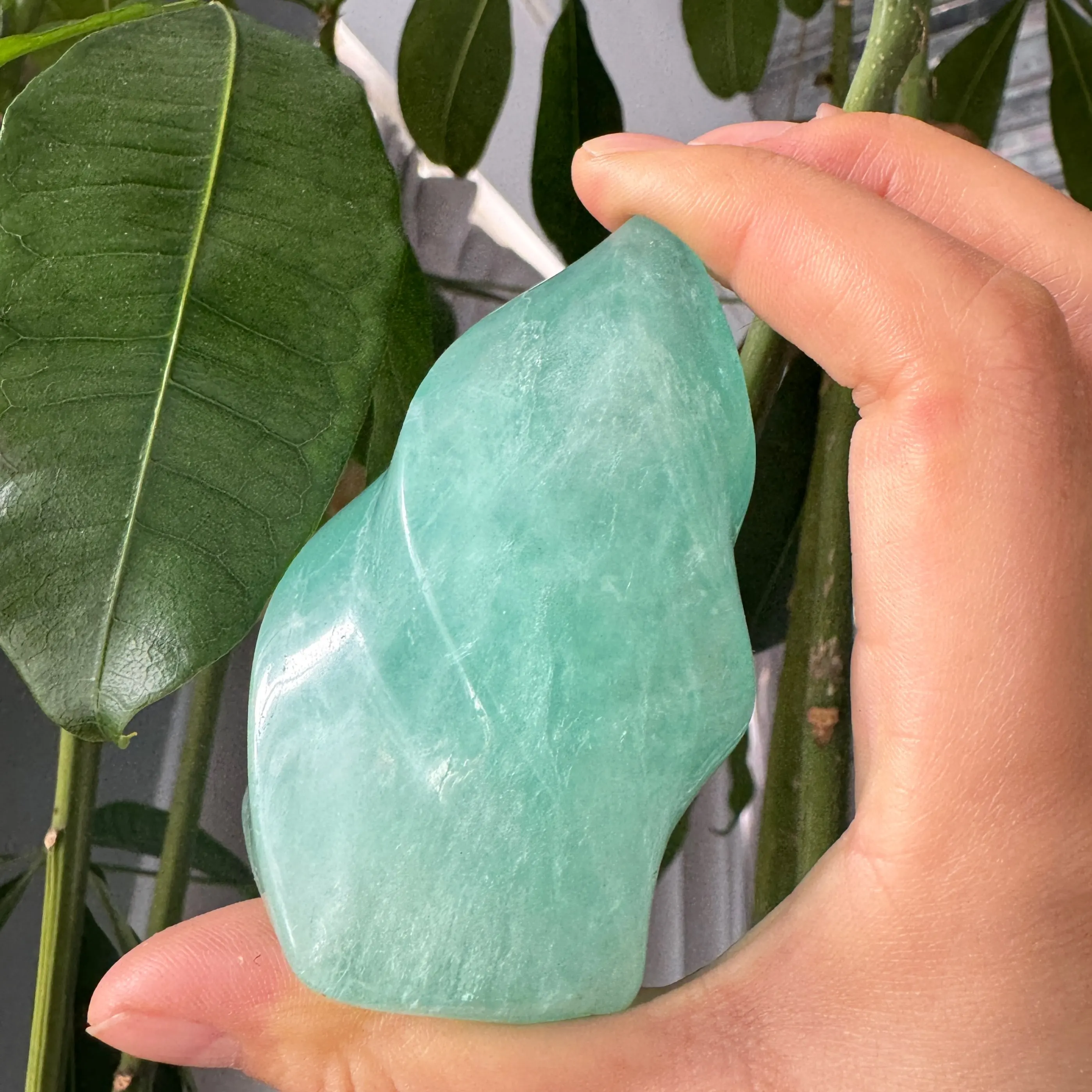 Green fluorite flame Decorative furniture Fresh Green Eye-protecting gift collection