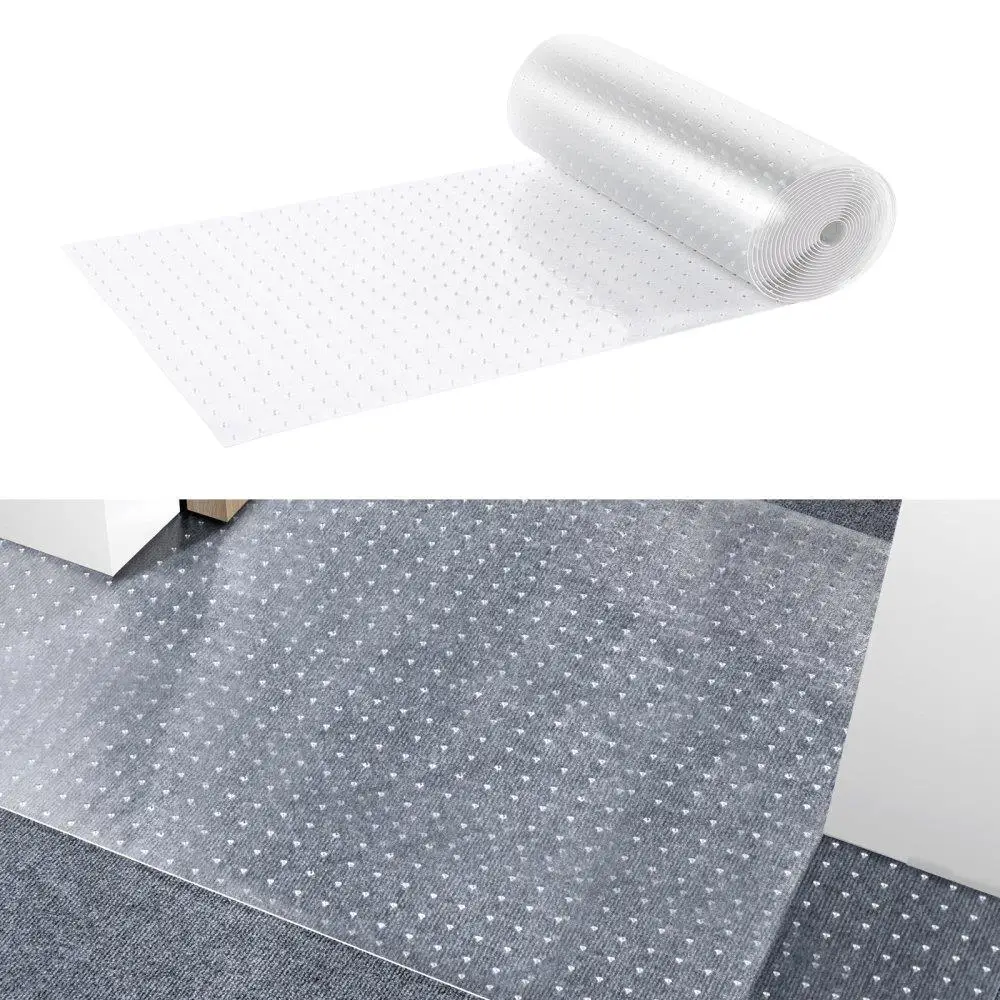 

PVC Cat Carpet Protector Mat 24x25Feet Scratch Proof Anti-Slip Easy to Cut for doorway Protector