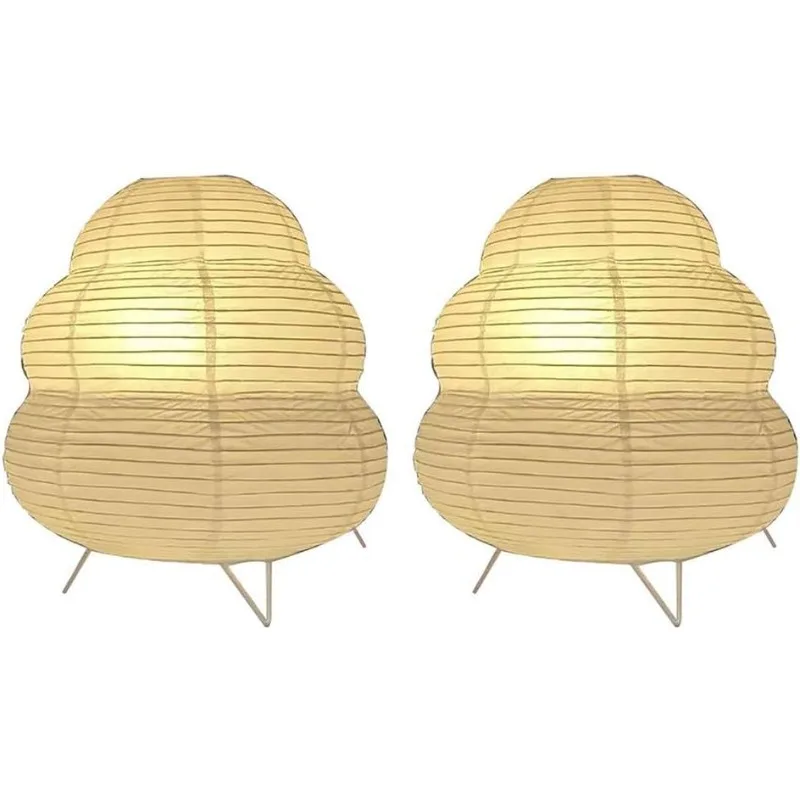 2 حزمة مصباح طاولة بجانب السرير من الورق ومصباح قائم من الكروم لتزيين غرفة المهرجانات ومصباح مكتبي منضدة #1