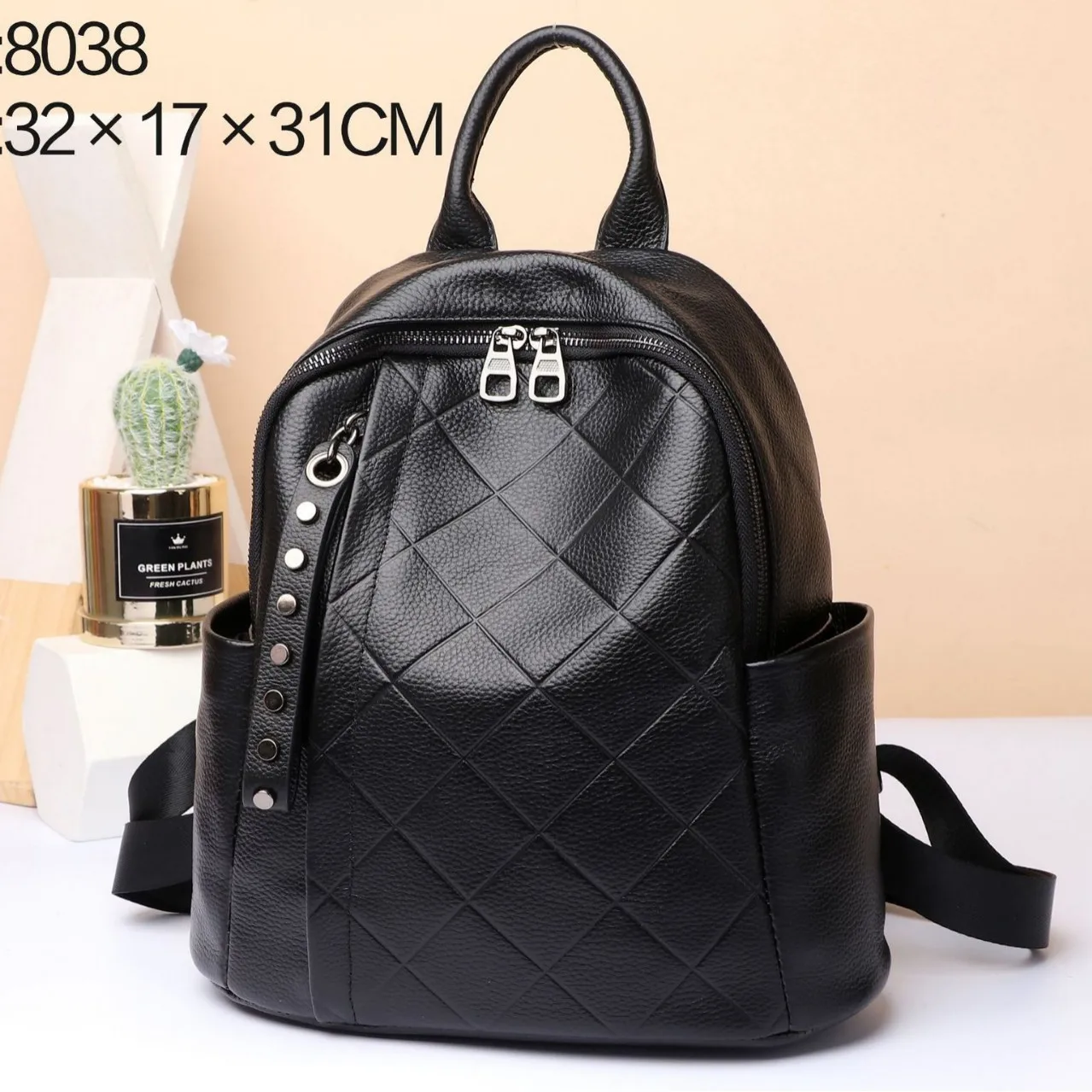 

New Fashion Genuine Leather Women Backpacks Luxury Brand Female Real Natural Leather Ladies Girl Student Casual Backpack