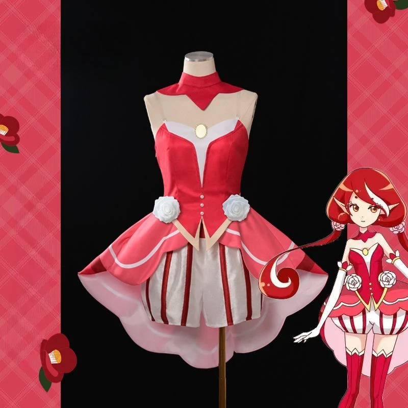 

Chun Flower Angel Cosplay Costume for Halloween Christmas Anime Animation Performance Suit Adult Unisex