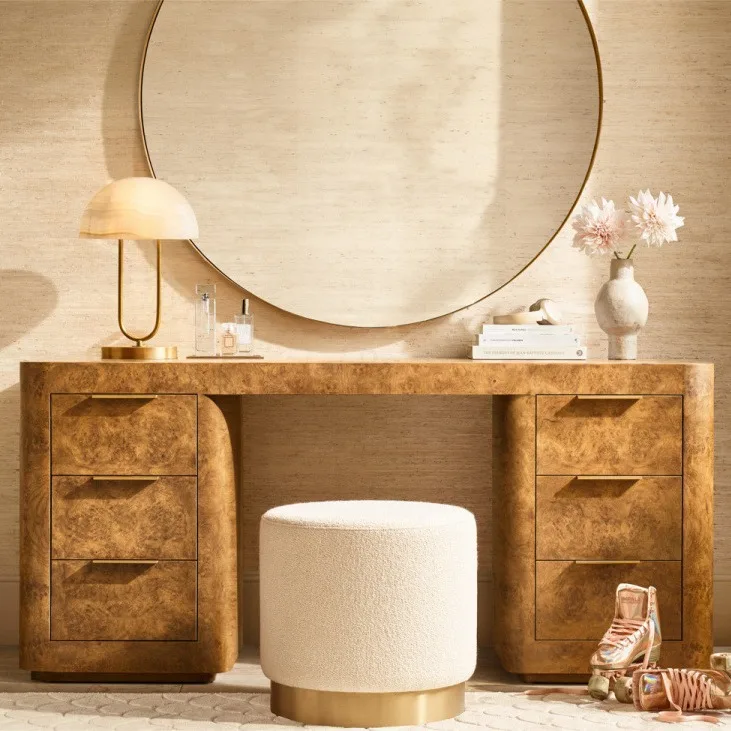 

North American Solid Wood Desk Tumor Oak Study Computer Writing Modern Simple Household