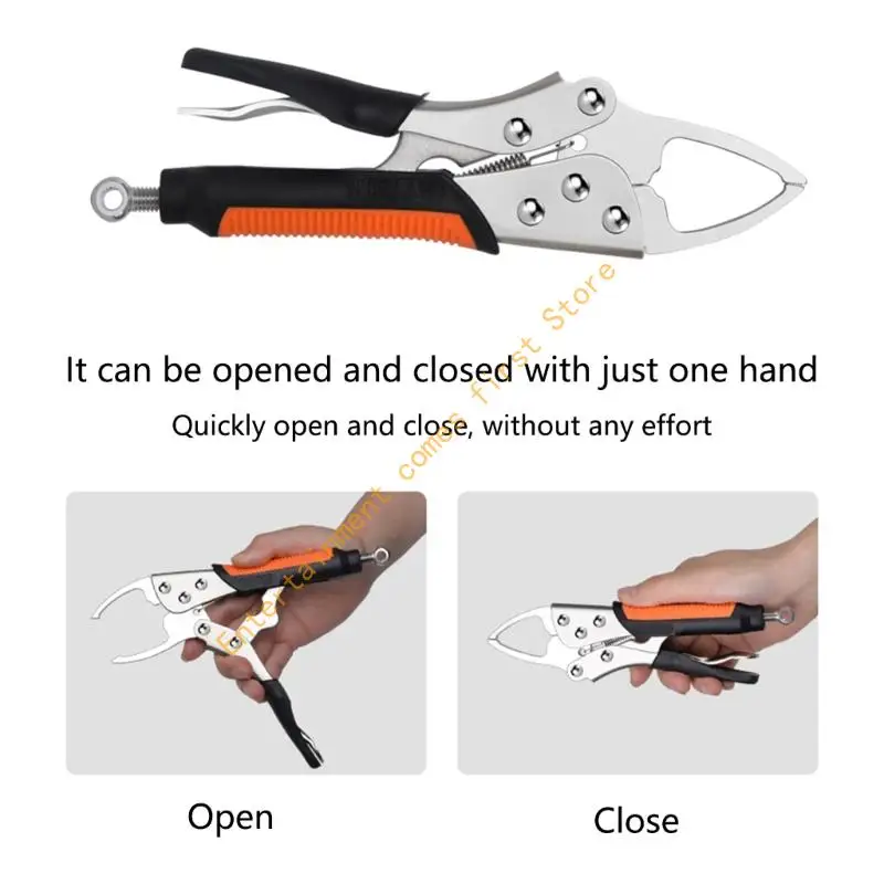 Fishing Lip Grippers Control Clamps with Secure Locking Jaw and Antislip Handle 55KD