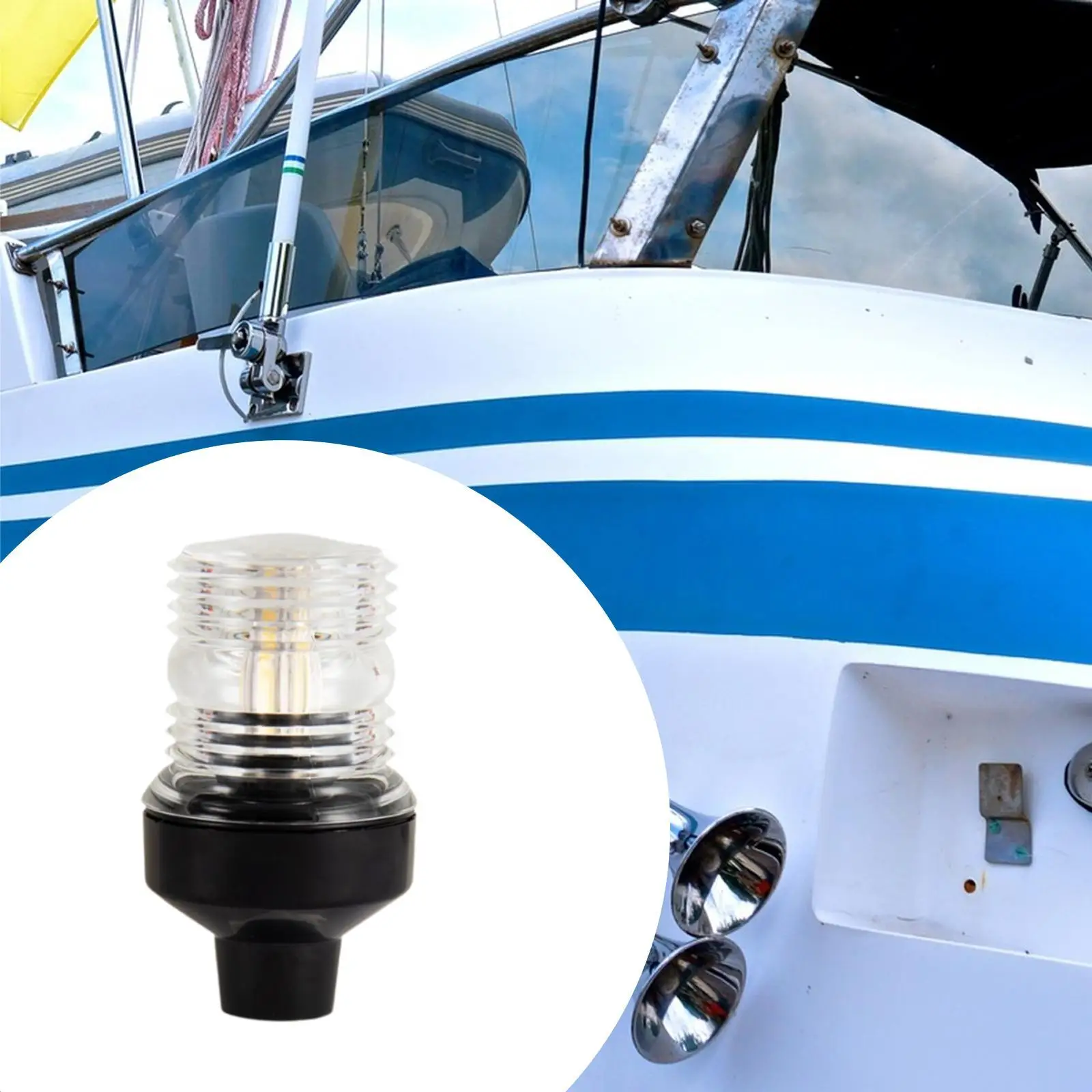 12V/24V Boat Navigation Light Multifunctional All Round LED Anchor Light