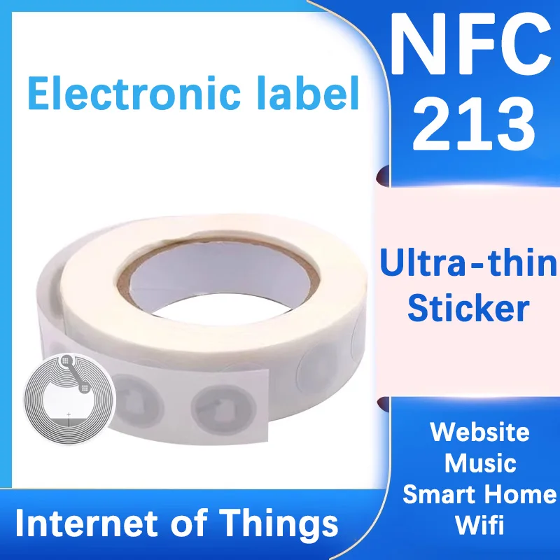 10/20/30/50 sztuk/partia mokre wbudowane tagi NFC Nfc213 tagi 213 tagi naklejki na etykiety 13.56mhz Huawei share iso13 skrót