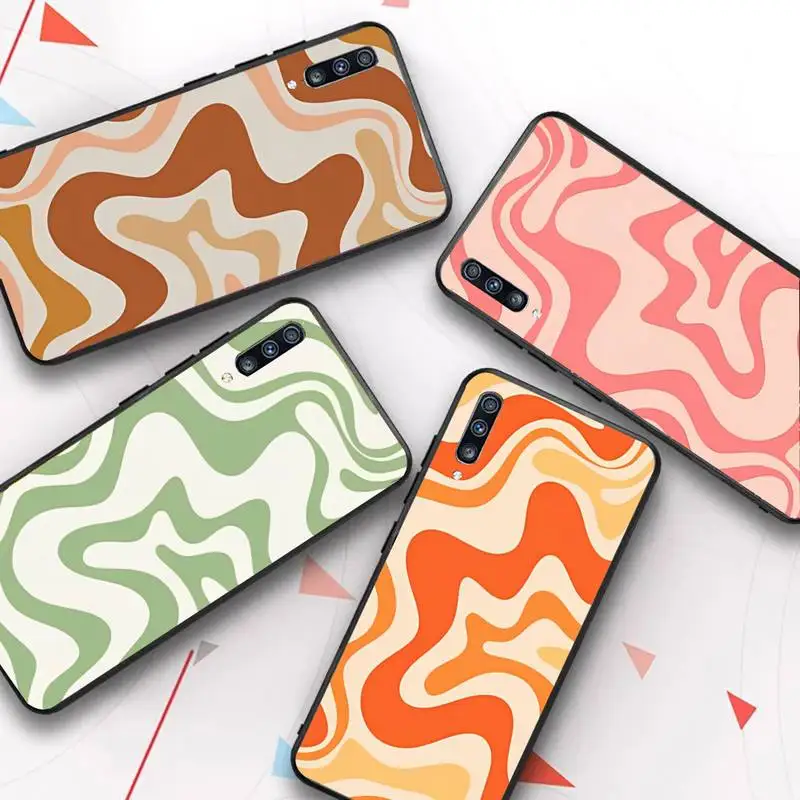 Liquid Swirl Abstract Phone Case for Samsung A51 A30s A52 A71 A12 for Huawei Honor 10i for OPPO vivo Y11 cover