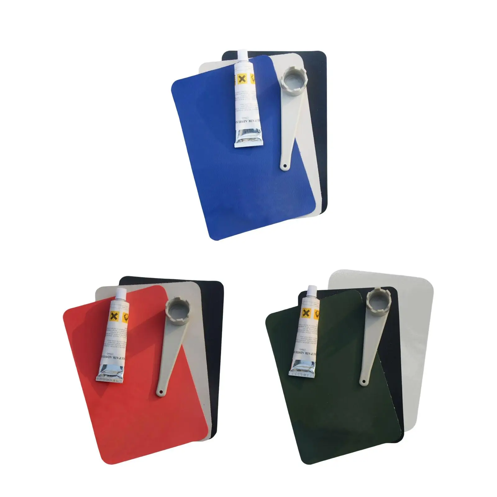 Kayak Repair Patches Kayak Air Valve Wrench Kayak Repair Kit Lightweight PVC Repair Patches Set for Inflatable Boat Accessories