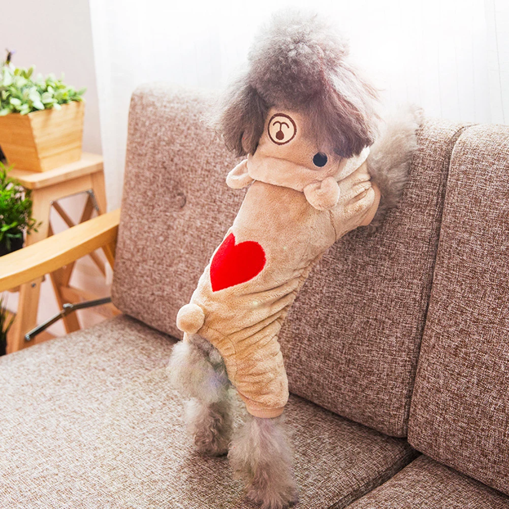 

Small Pet Sweatshirt Warm Dog Hoodie Soft Coral Velvet Puppy Jacket Chihuahua Poodle Pet Clothes Winter Apparel Dog Coat