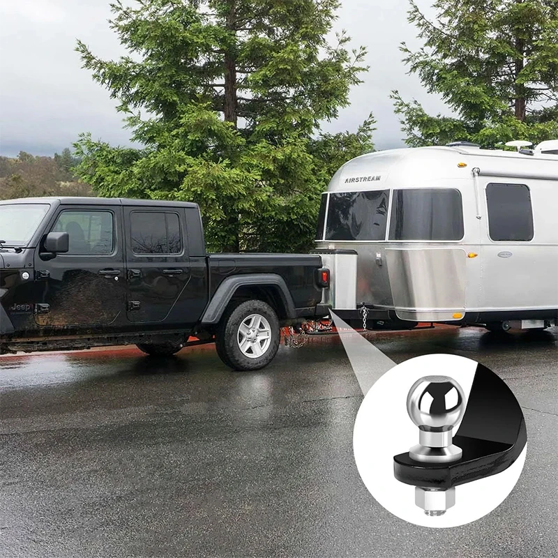 Trailer Tow Ball Hitch Mount Coupling Shank M22 Thread Heavy Duty 50mm 3.5T For RV Camper Caravan Boat Equipment Towing Accessor
