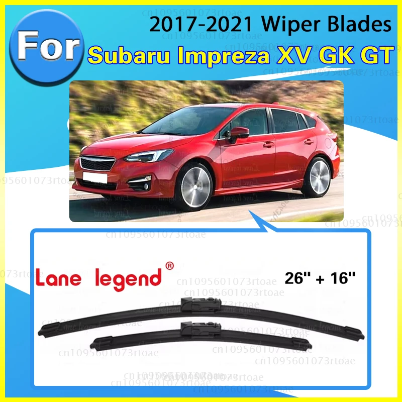 

Для Subaru Impreza XV GK GT 2017-2021 стеклоочиститель с левым рулем, передние щетки стеклоочистителя 26 "+ 16" комплект лобового стекла
