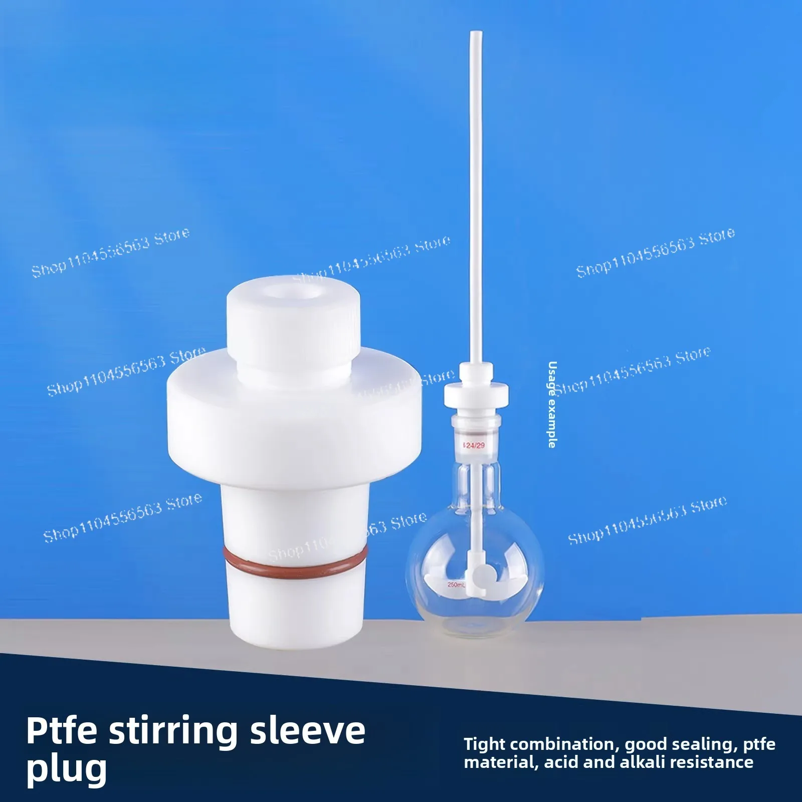 

PTFE Stirring Stopper with Handle K30 – Seal for Electric Mixer, High Corrosion Resistance, Lab Equipment
