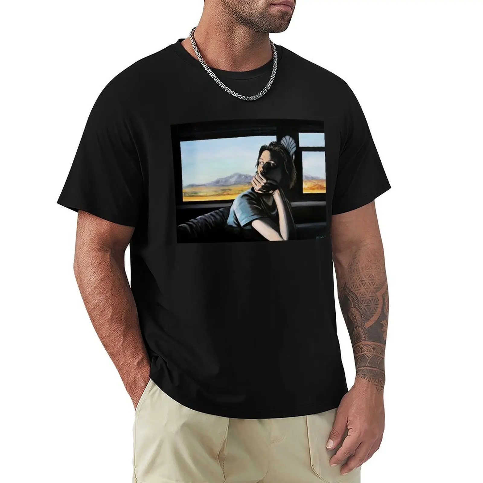 

Trevor Moore Original Acrylic Painting T-Shirt Daily Wear Print T-Shirt
