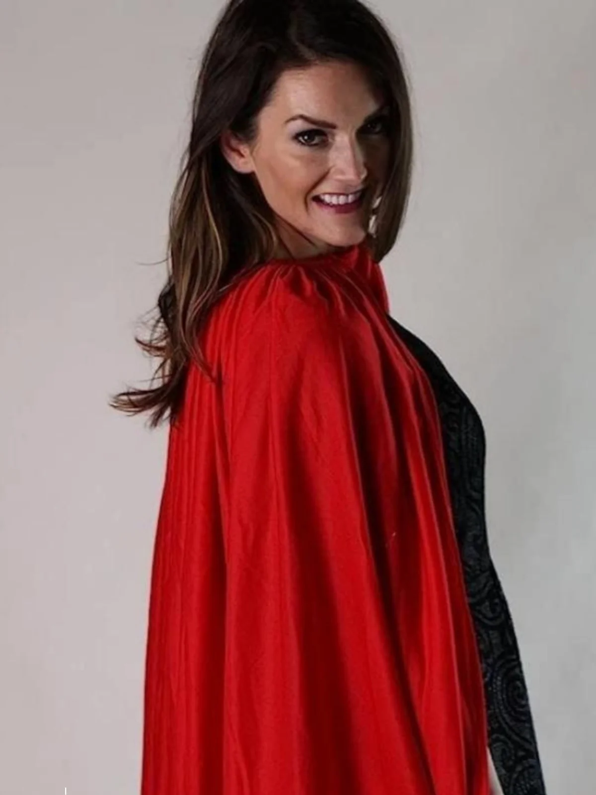 Capa de Super-Herói sex para loween, Robe Vermelho Sem Chapéu, Fsia para Performance de Palco, Estilo F, Ma...