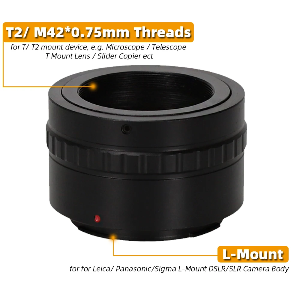 EYSDON M42 To L Mount Camera T-Ring Adapter for(Leica, Panasonic, Sigma) L Bayonet  Astronomic Telescopes Photography -#92740