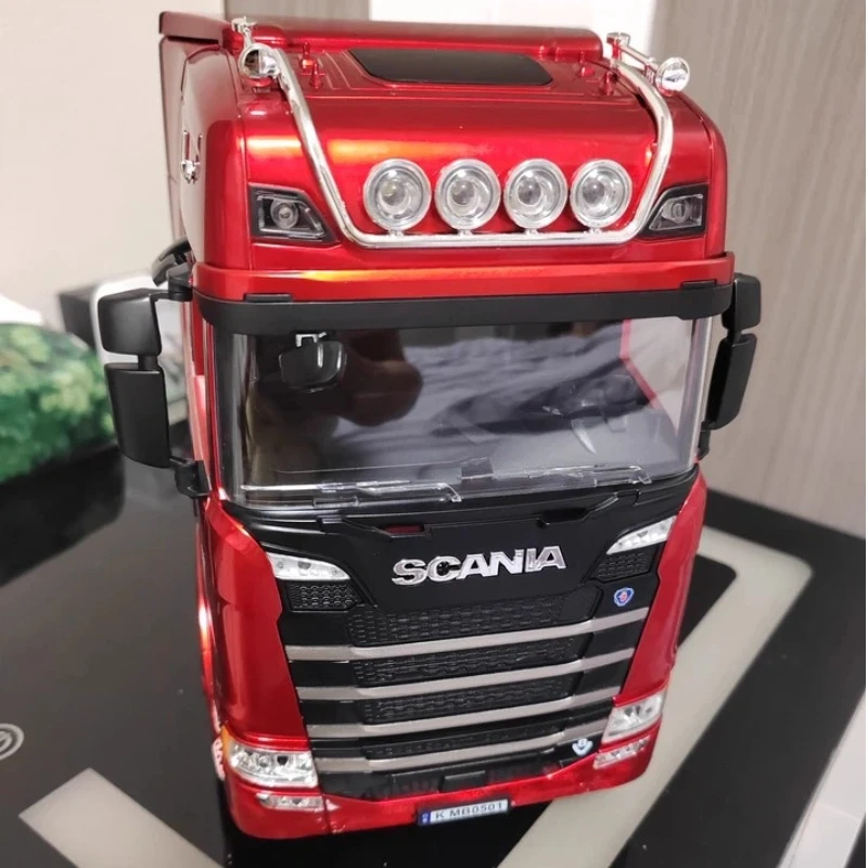 2025 Huina New Alloy Car 1501 Scania Engineering Truck Model 2.4g Remote Control Toy Simulation Model Remote Control Car Gift