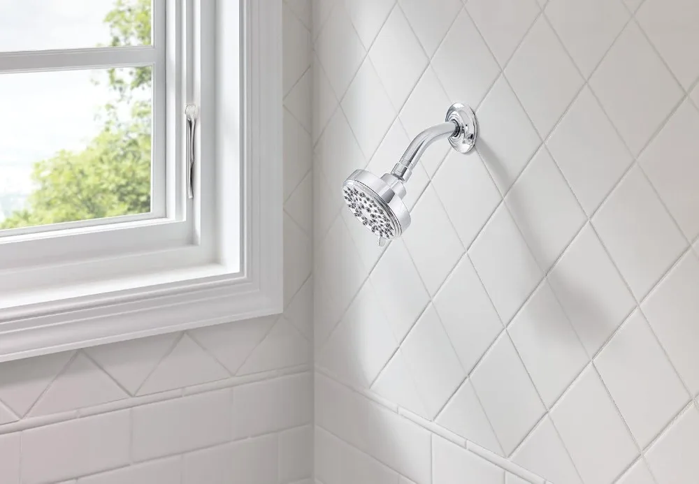 5-Function High-Pressure Shower Head, 2.5 GPM, Chrome Finish, ADA Compliant