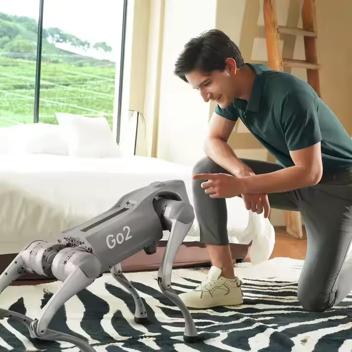 AI Robot Anjing Mainan Robot Elektronik Anjing Unitree Go2 Pro Robot Anjing Desain Berkaki 4 Cerdas