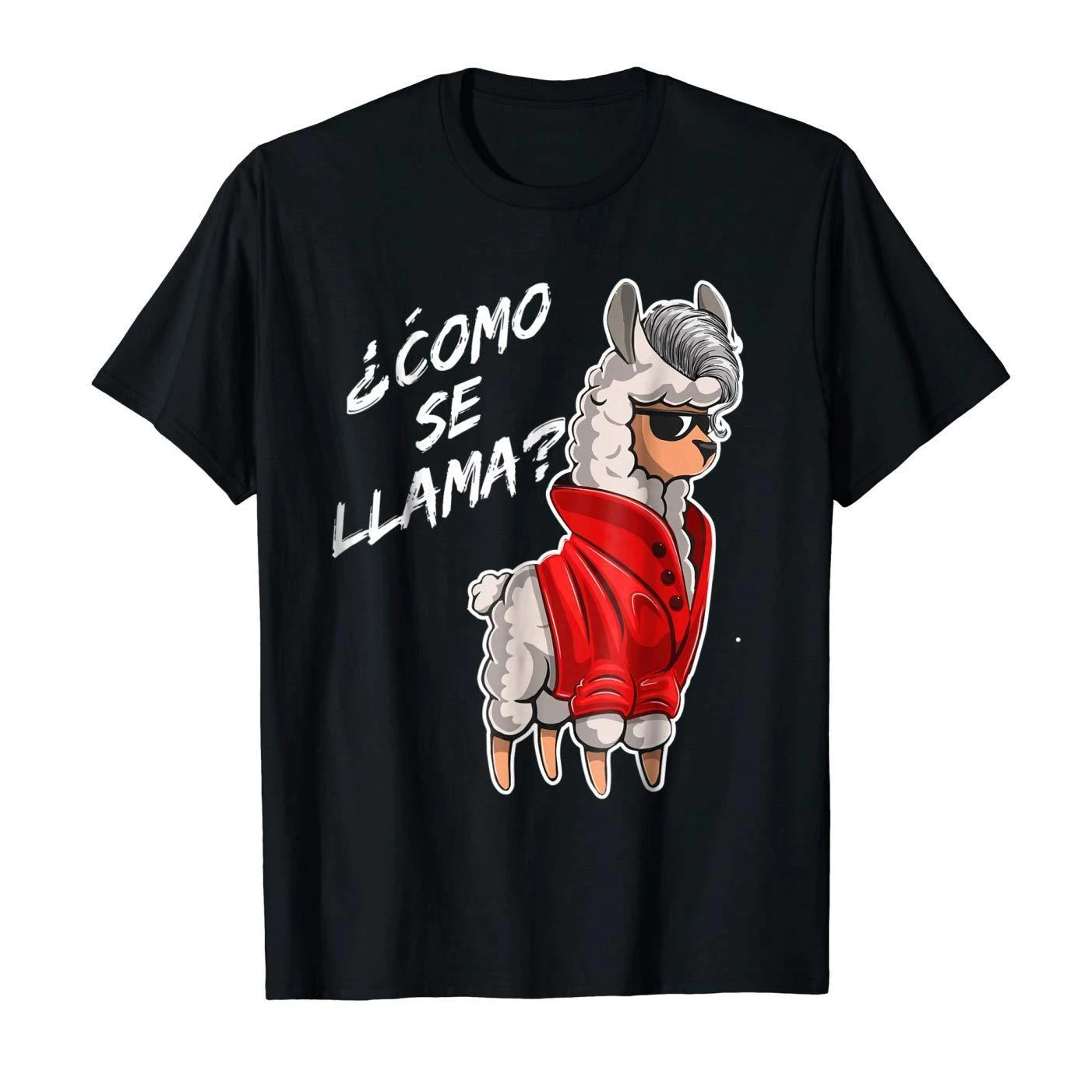 

Como Se Llama. Funny Fashionable Spanish Llama T Shirt. New 100% Cotton Short Sleeve O-Neck T-shirt Casual Mens Top