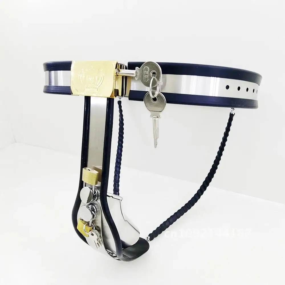 Unisex Stainless Steel Chastity Belt Bondage with Internal Invisible Couple Toys Adult Panty Female Male Cage Game Summer Sex