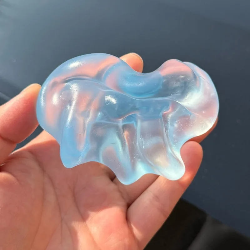 Plasticity Mochi Squeeze Toys Squishy Transparency Coconut Oil Maltose Fidget Toy Funny Anti-stress Sensory Toy for Adults Gifts