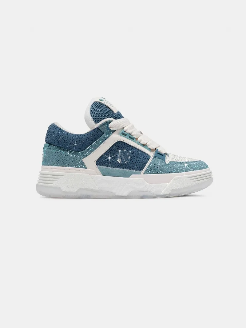 

Unisex Crystal Sneakers Dusty Blue Shoes