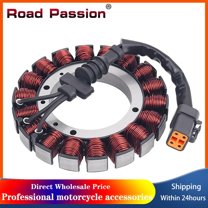 Road Passion Motorcycle Generator Stator Coil 30017-01 30017-01A For Harley Dyna FXD FXDCI FXDC FXDI FXDWGI Fat Boy EFI FLSTFI