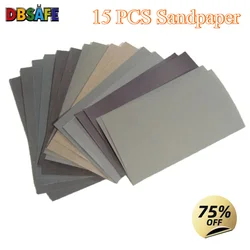 15Pcs/Set Sand paper 400 600 3000 800 1000 1200 1500 2000 2500 Grit Sand Paper Water/Dry Sanding Paper Abrasive Tools Sandpaper
