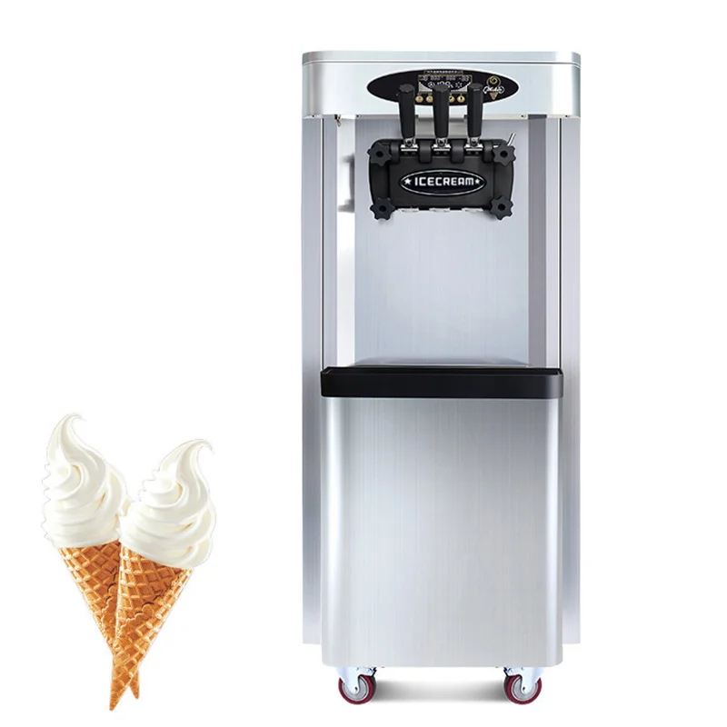 

Sundae Ice Cream Equipment Brand New Soft Ice Cream Machine 220 V 110 V Vertical Type with 25-28 L/H Capacity Factory Price