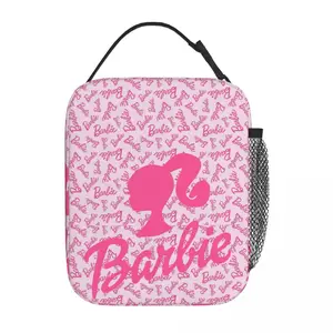 Custom Barbie Logo Lunchbag, heißer Kühlschrank, abgelegene Schachtel für Frauen, Kinder, Schule, Essen, tragbare Taschen 8 Hauptverkäufe Barbie Travel - №6