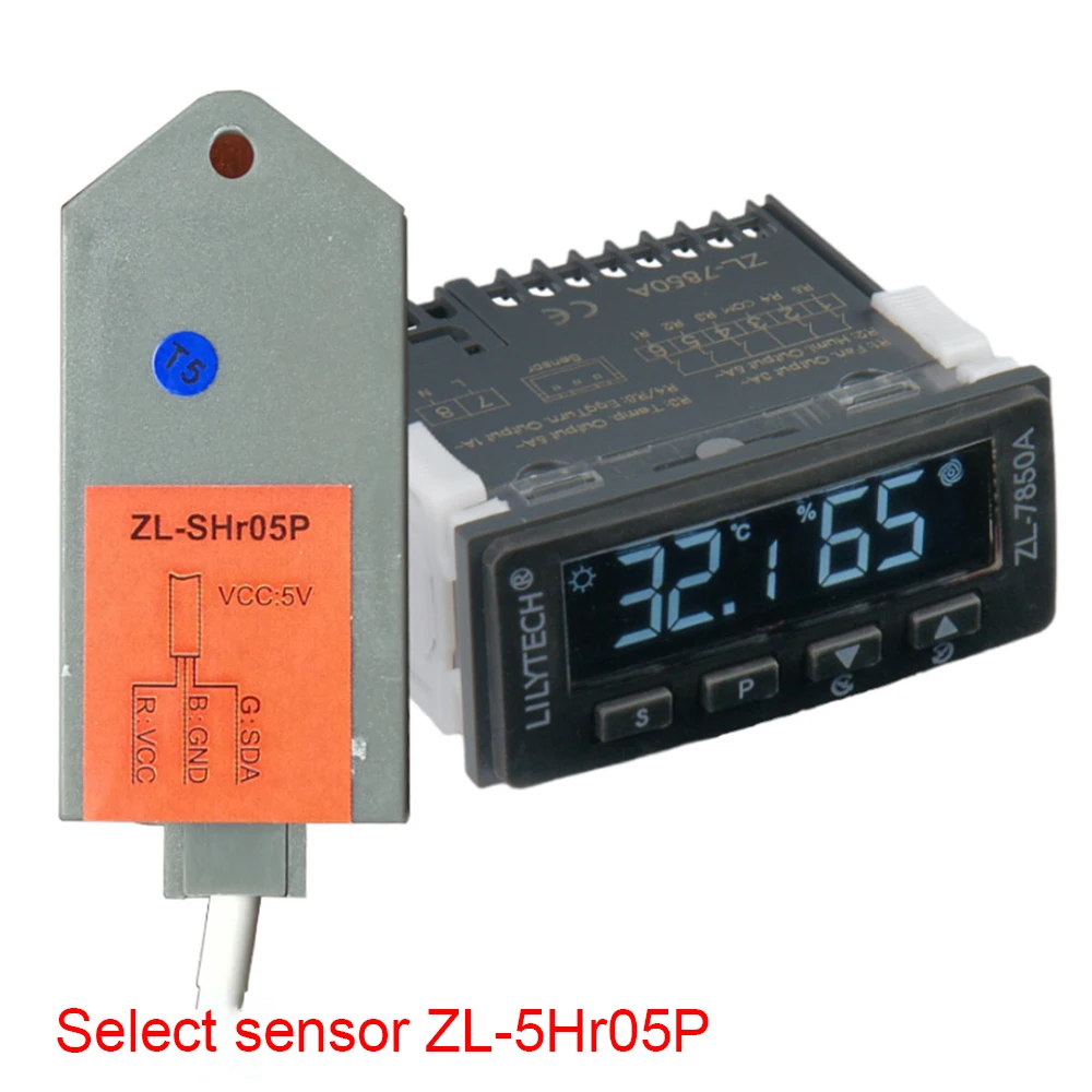 ZL-7850A Digital Thermostat Humidity Temperature Controller Egg Incubator Temperature Humidity Controller Hygrostat Thermostat