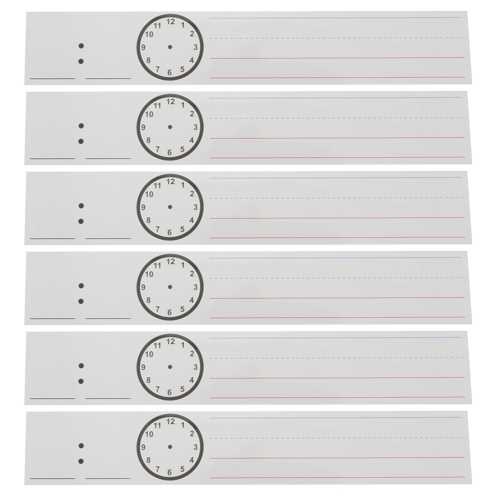 

20 pcs Erasable Sentence Strips Writing Practice Alphabet Grammar Punctuation Teaching Aid Dry Erase Strips Lined Ruled Sentence