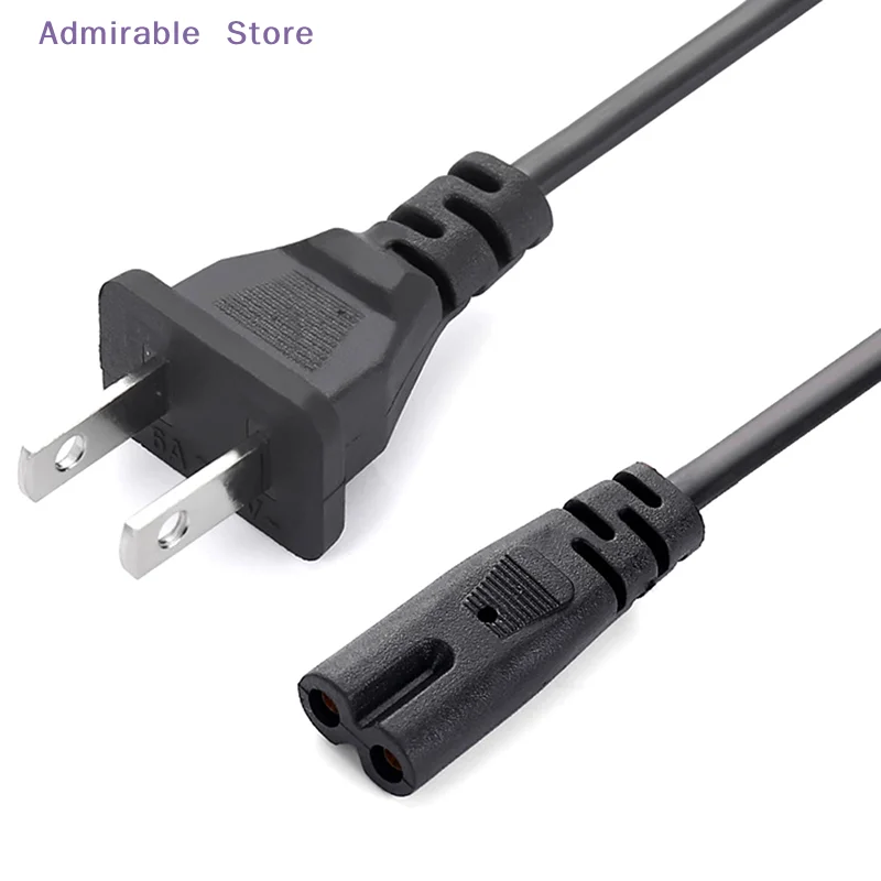[W]EU Power Cable 2pin IEC320 C7 US Power Extension Cord For  Laptop Charger   Printer Radio Speaker