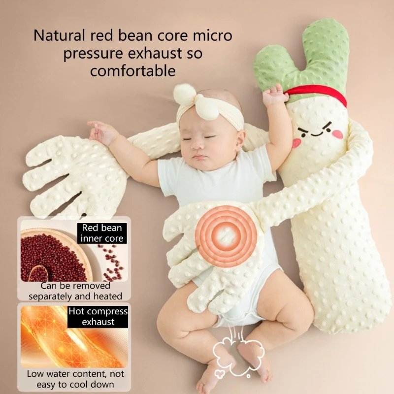 Cartoon Baby Sleep Aid Soothing Hand Pillow Pacify Doll Hand with Remote with/no Music for Newborns Sleeping Comfort