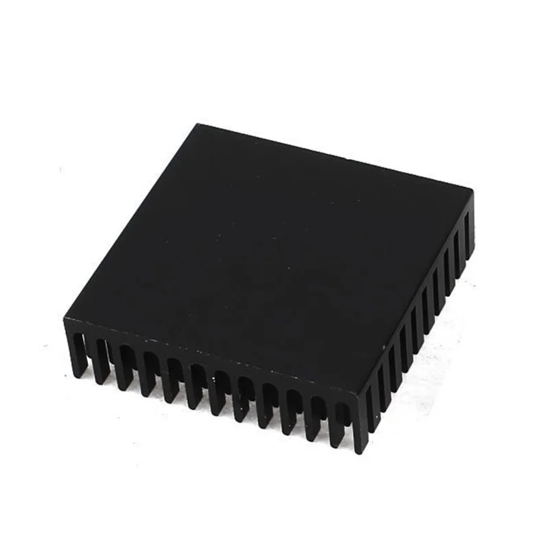 2 X Black Aluminum Radiator Heat Sink Heat Sink 40 X 40 Mm X 11 Mm