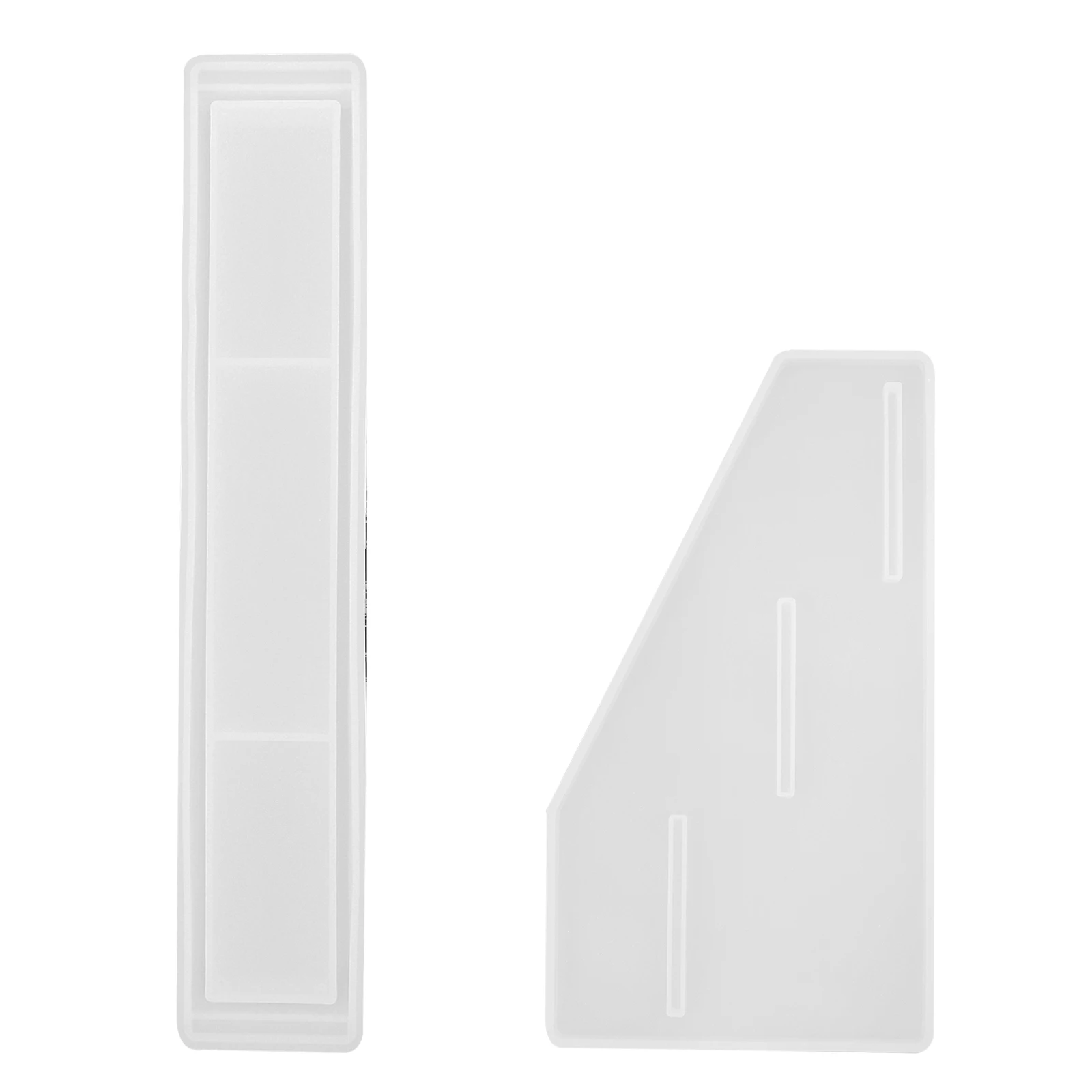 

2Pcs Crystal Epoxy Resin Mold Soft Flexible Silicone Lipstick Rack DIY Storage Holder Reusable Jewelry Accessories