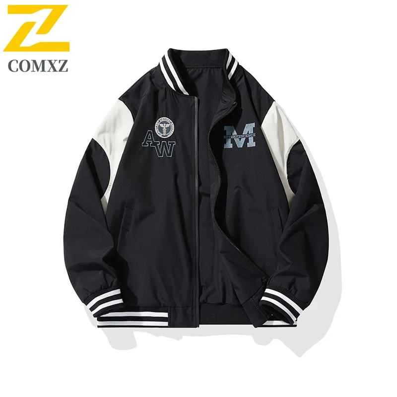 ​​2025 Men's Trendy Baseball Jacket Lightweight Outdoor Sport Coat Urban Streetwear Style Breathable Comfortable windbreaker