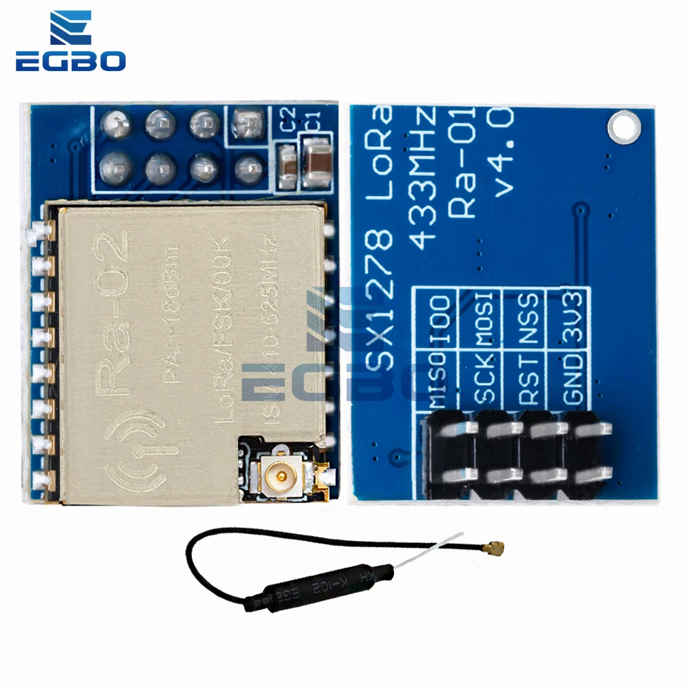 1 ~ 5 Buah LoRa SX1278 RA-01 RA-02 Modul Nirkabel Spektrum Penyebaran 433MHz Port Seri Nirkabel Antarmuka SPI dengan Antena untuk Arduino