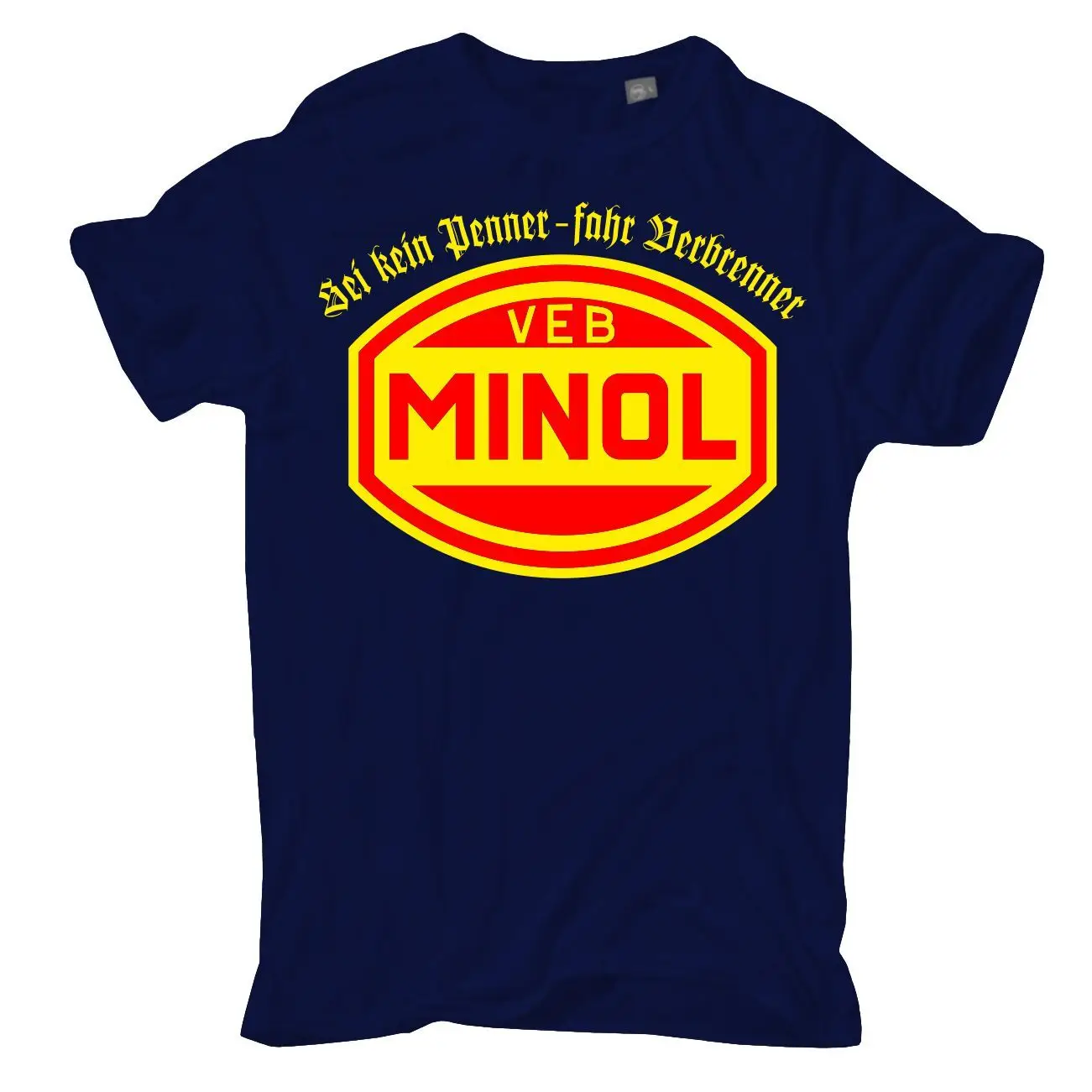 Plus Size 3XL bis 8XL Mens T Shirt VEB Minol Fahr Incinerator GDR Mix