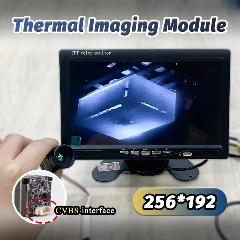 FPV aangepaste 256*192 warmtebeeldcamera, nieuwe FPV drone warmtebeeldcamera met CVBS-interface, mini-formaat 4 mm/9 mm warmtebeeldcamera module