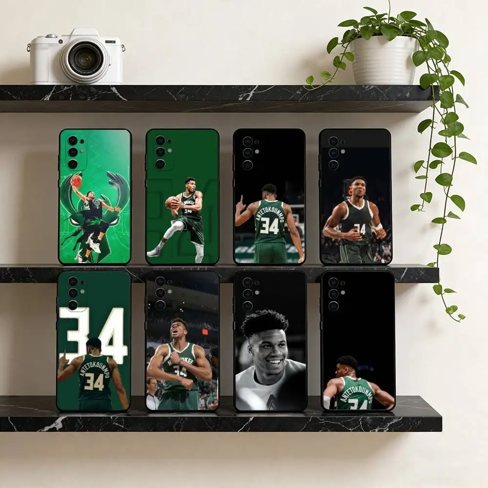 Giannis Antetokounmpo  Phone Case For Samsung S25,S24,S21,S22,S23,S30,Ultra,S20,Plus,Fe,Lite,Note,10,Black Cover