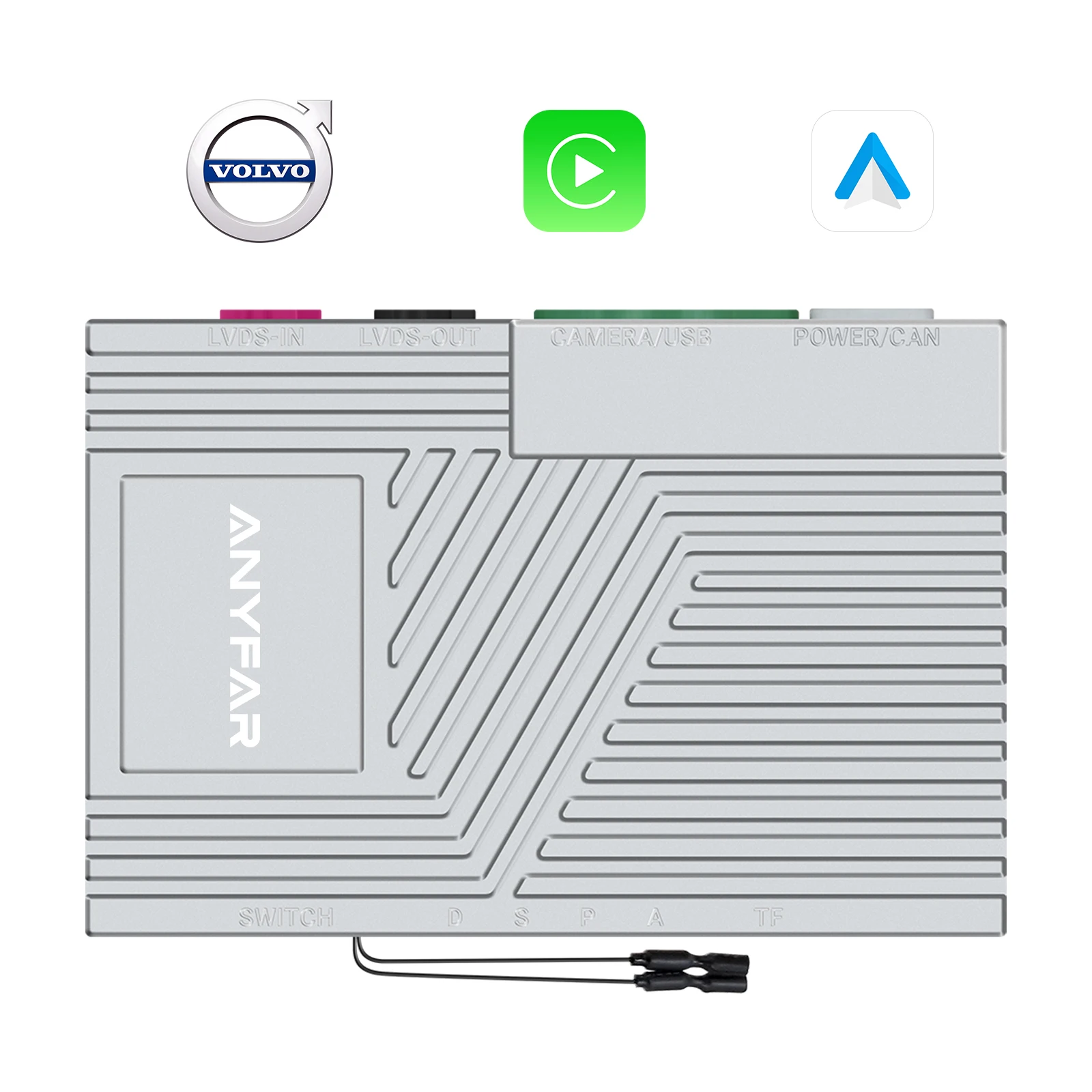 Screen Upgrade Decoder Box Wireless CarPlay Android Auto Retrofit Kit for Volvo V60 V90 S60 XC40 XC60 XC90 S60 S90 2017-2022