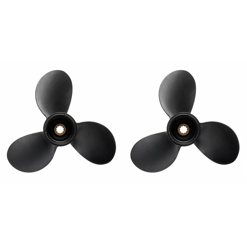 

2Pcs 7 1/2 X 7 Outboard Propeller For Suzuki Engine 4-6HP 58110-91JN0-019 Marine Propeller 10 Spline Tooth 3 Blades