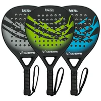 Raqueta de padel, raqueta de paddle 100% de carbono EVA, núcleo de espuma viscoelástica elástica, raqueta de tenis gruesa y ligera, raqueta de padel de fibra de carbono