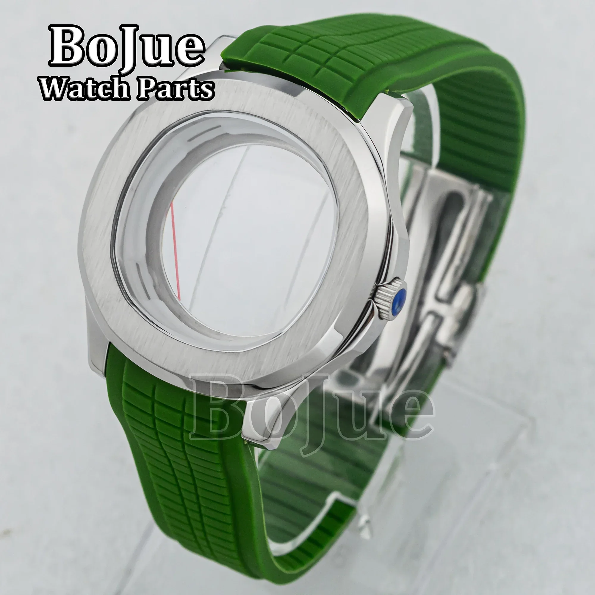 42mm NH35 Case Dial Hands Rubber Strap Sapphire Glass Crystal Men Watch Parts for MOD AQUANAUT Nautilus NH36 Automatic Movement
