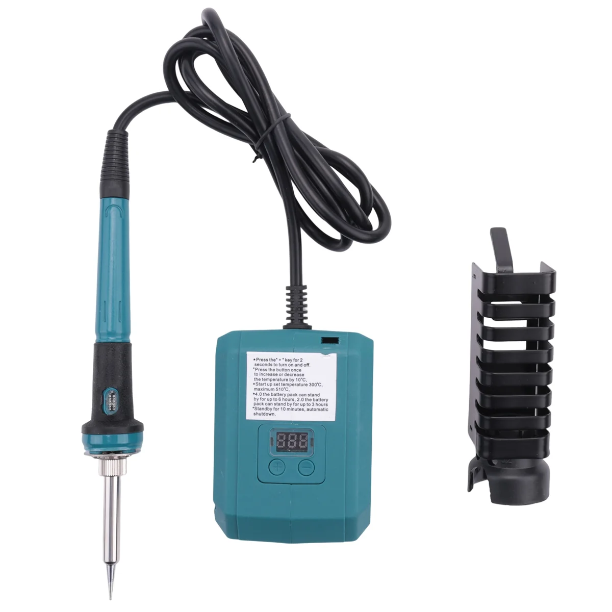 60W Digital Electric Soldering Iron 300-510℃ Adjustable Internal Heating 936M Tip Soldering Station for Makita Battery